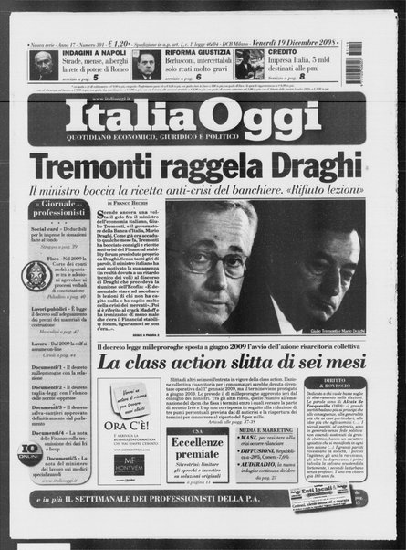 Italia oggi : quotidiano di economia finanza e politica